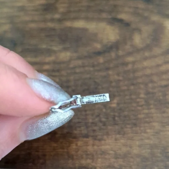 Gorgeous Vintage Emerald White Topaz and Sterling Bracelet 7" - Picture 4 of 6